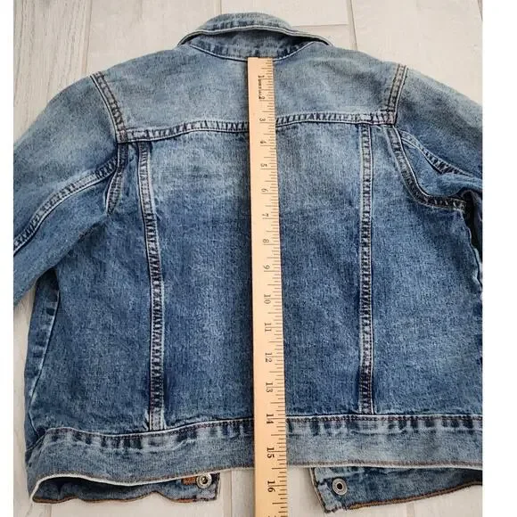 Despicable Me Minions Denim Jacket Kids Size 7-8 Boy Girl Blue Yellow Banana - Picture 6 of 7